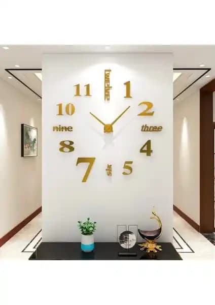 Modern 3D Duvar Saati ile Mekanlarınıza Şıklık Katın ve Derinlik Yaratın
