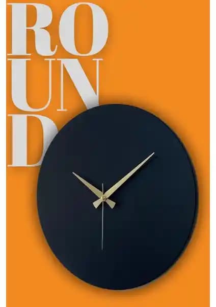 MOOCLOCK Yuvarlak Bohem Dekoratif Metal Duvar Saati Modern ve Şık Tasarım