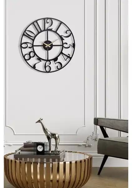 Muyika Bonni Metal Siyah Duvar Saati: Modern ve Şık Tasarım ile Dekorasyonunuza Zarif Dokunuş