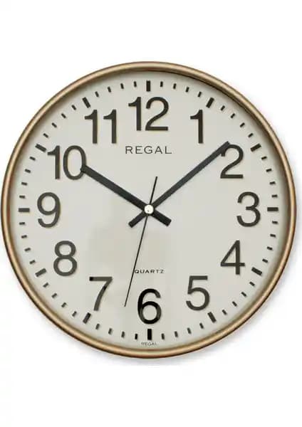 Regal 0252 Gı Yuvarlak 26 cm Yalız Çerçeveli Duvar Saati: Estetik ve İşlevsellik Bir Arada