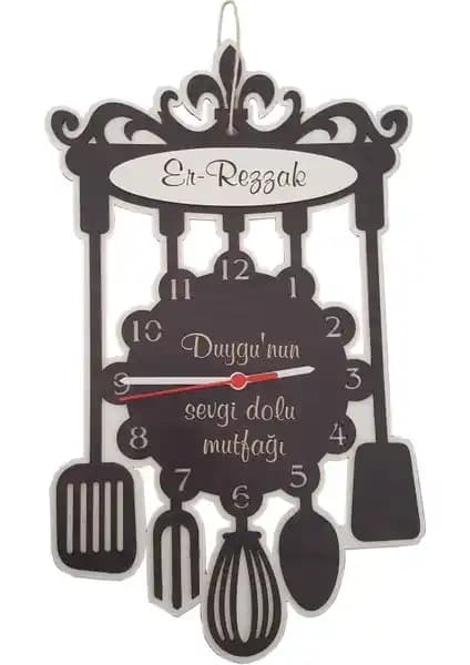 Sanat Hediyelik Kişiye Özel Ahşap Mutfak Saati: Şık ve Fonksiyonel Ev Dekorasyonu İçin Ideal