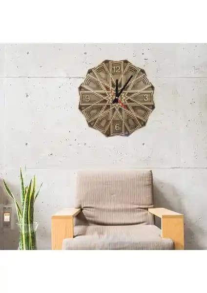 Selçuklu motifleriyle modern ve zarif özel tasarım saatler, dekoratif ve fonksiyonel kullanım için ideal