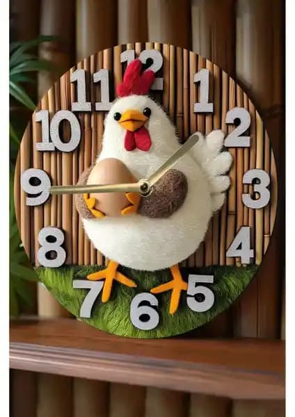 Sessiz Yuvarlak Ahşap Duvar Saati: Modern ve Sade Tasarım ile Şıklık Katın