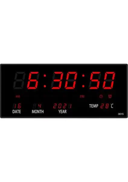 Sunshinee LED Sürekli Takvim Elektronik Saat: Modern ve Fonksiyonel Zaman Gösterge Cihazı