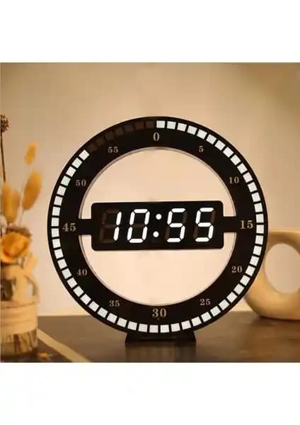 TriLine 3D LED Dijital Elektronik Modern Duvar ve Masa Saati: Yenilikçi Tasarım ve Fonksiyonellik