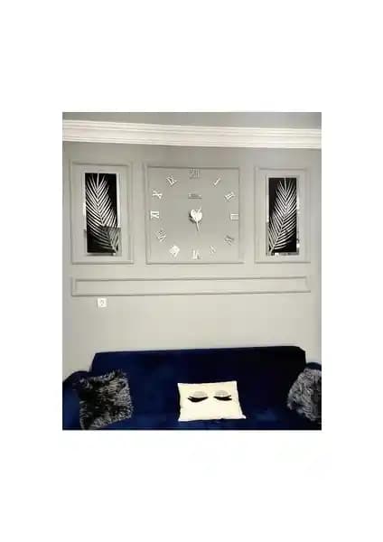 Wooden Factory 3 Parçalı Duvar Saati Seti Modern ve Şık Tasarımıyla Dekorasyonunuza Zarafet Katar