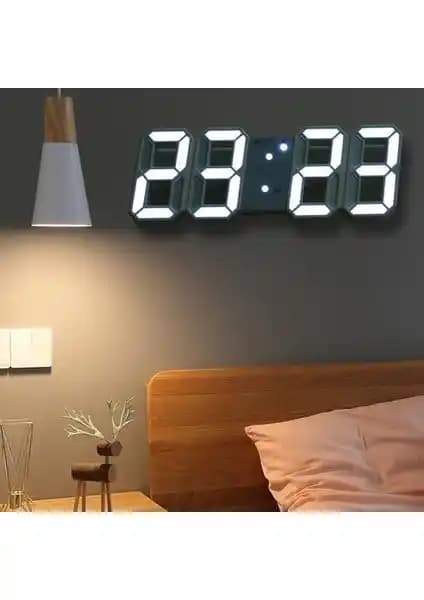 Xinh Hooqict 3D LED Dijital Duvar Saati: Modern ve Çok Fonksiyonlu Tasarım