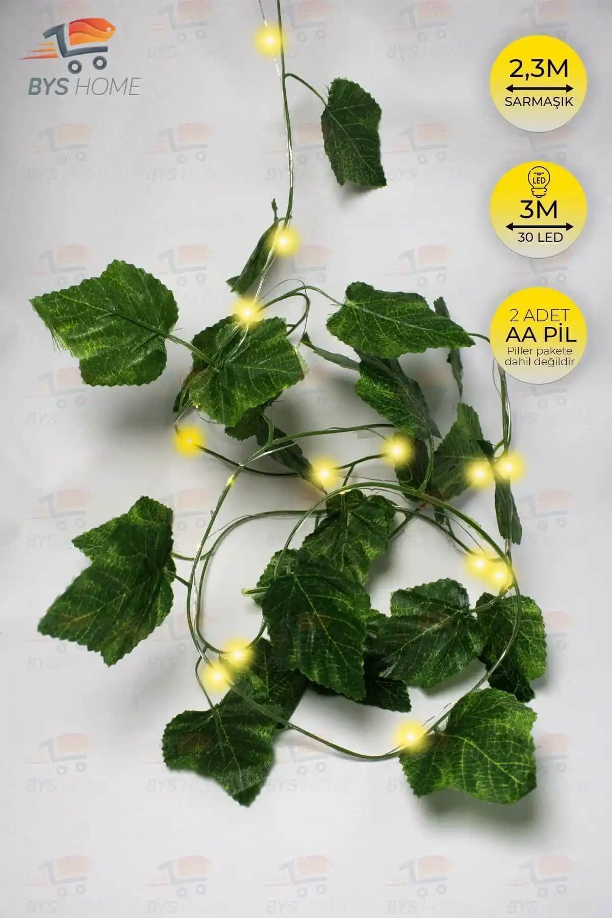 BYSHOME Dekoratif Yeşil Yapraklı Yapay Sarmaşık ve Mavi Peri LED Işıklar Ürün Karşılaştırması