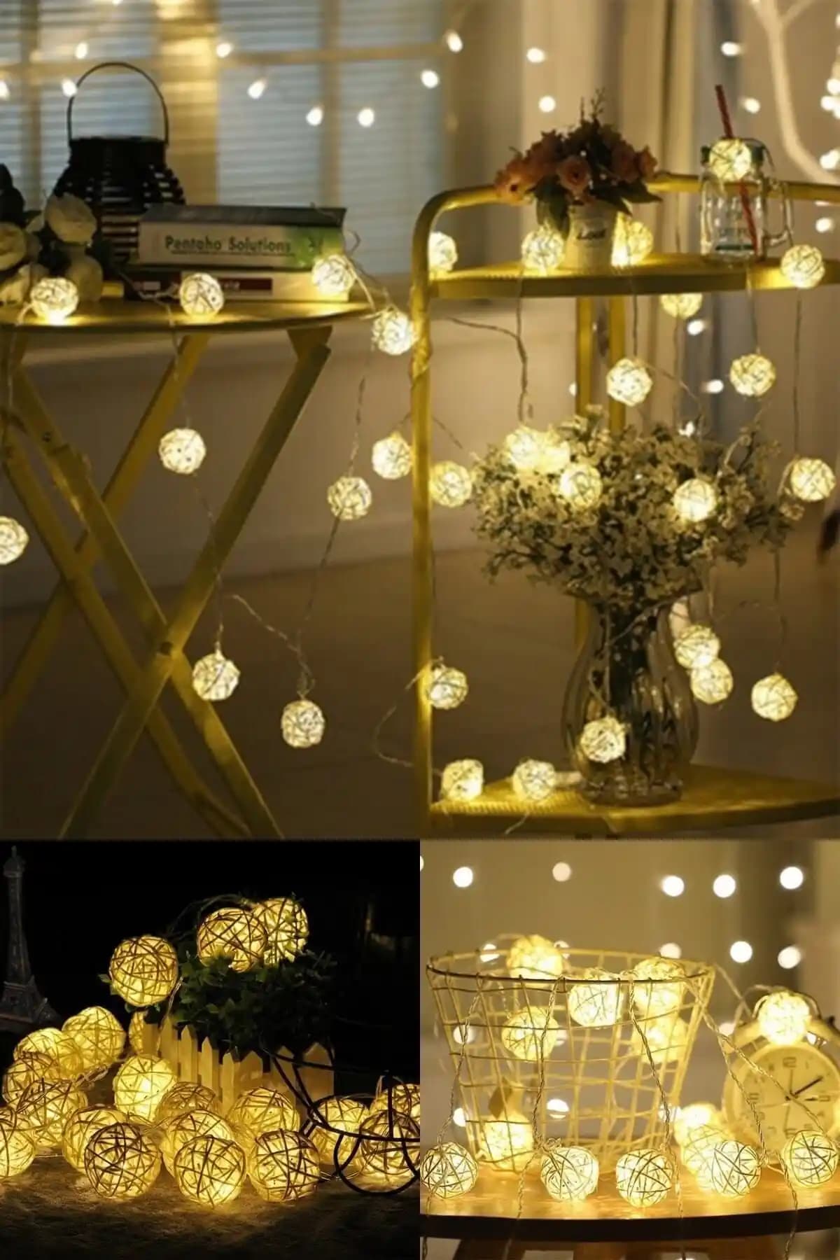 Dekoratif Rattan Led Işık Karşılaştırması: Şerit ve Top Led Modellerinin Özellikleri ve Kullanım Alanları