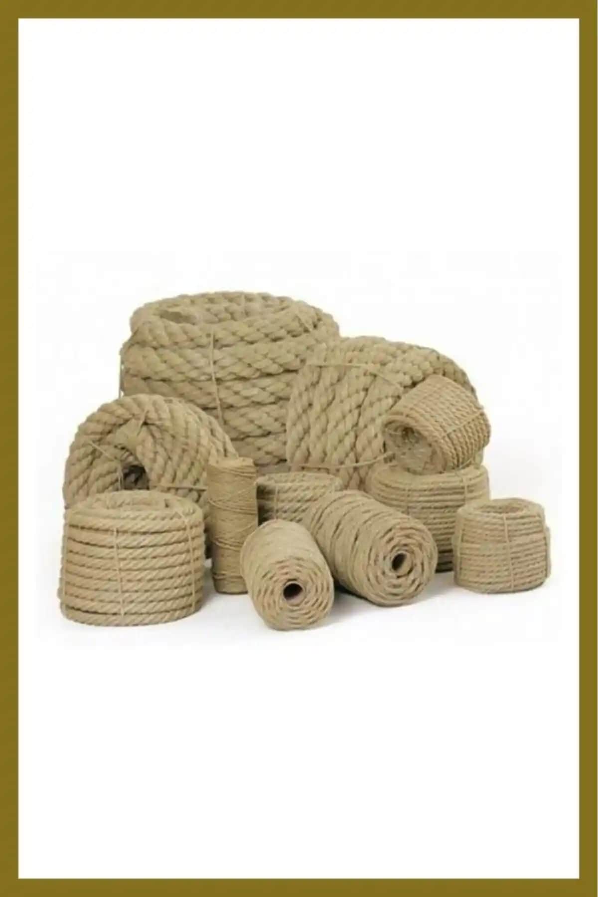 ESTA ATÖLYE 5mm Jüt Halat İp ve Karnaval Parti Hasır Çuval Karşılaştırması