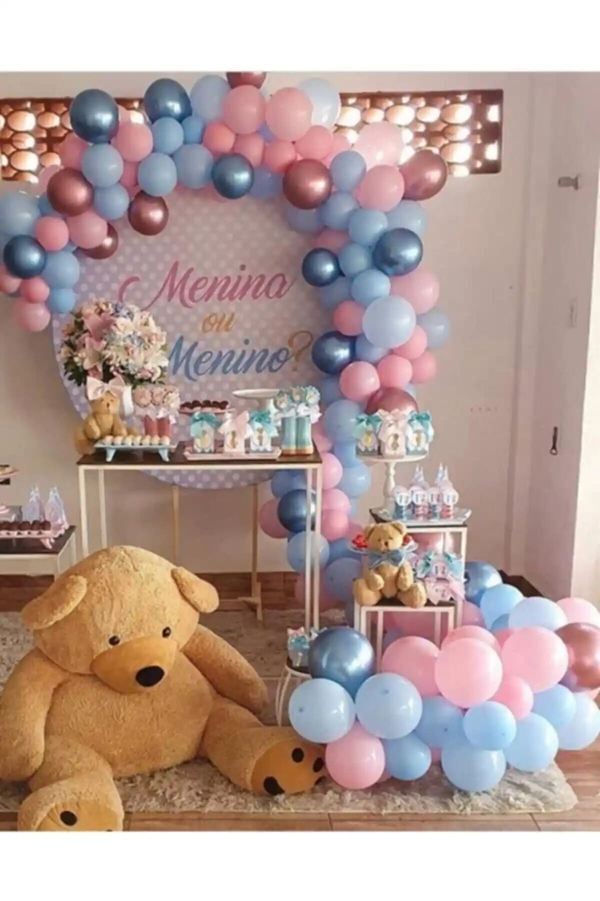 Parti Organizasyonları için Cinsiyet Belirleme ve Krom Pembe Balon Karşılaştırması