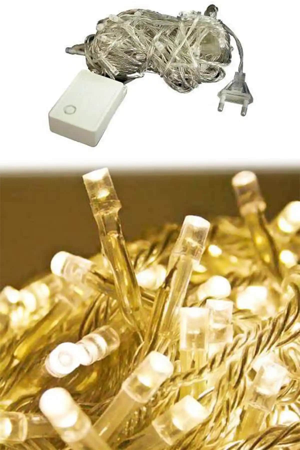 Yılbaşı Dekorasyonu İçin Parti Dolabı 100 Ledli Fişli Led ve Peri Led Işık Karşılaştırması