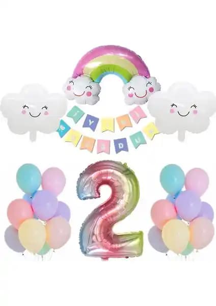 Patla<dı> Gitti Gökkuşağı ve Rose Gold Konsept Doğum Günü Kutlama Setleri Karşılaştırması