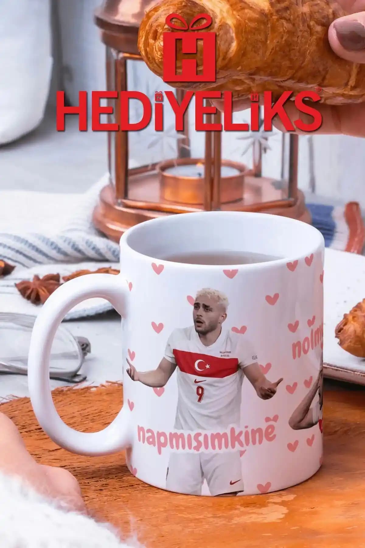 Barış Alper Yılmaz Napıyorumkine Noluyorkine Baskılı Seramik Kupa Bardak 300 ml