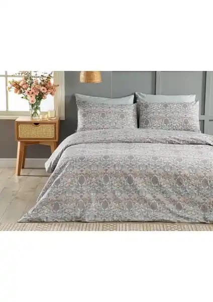 English Home Honeysuckle Kolay Ütülenir Tek Kişilik Nevresim Seti 160x220 cm Mavi Tasarım