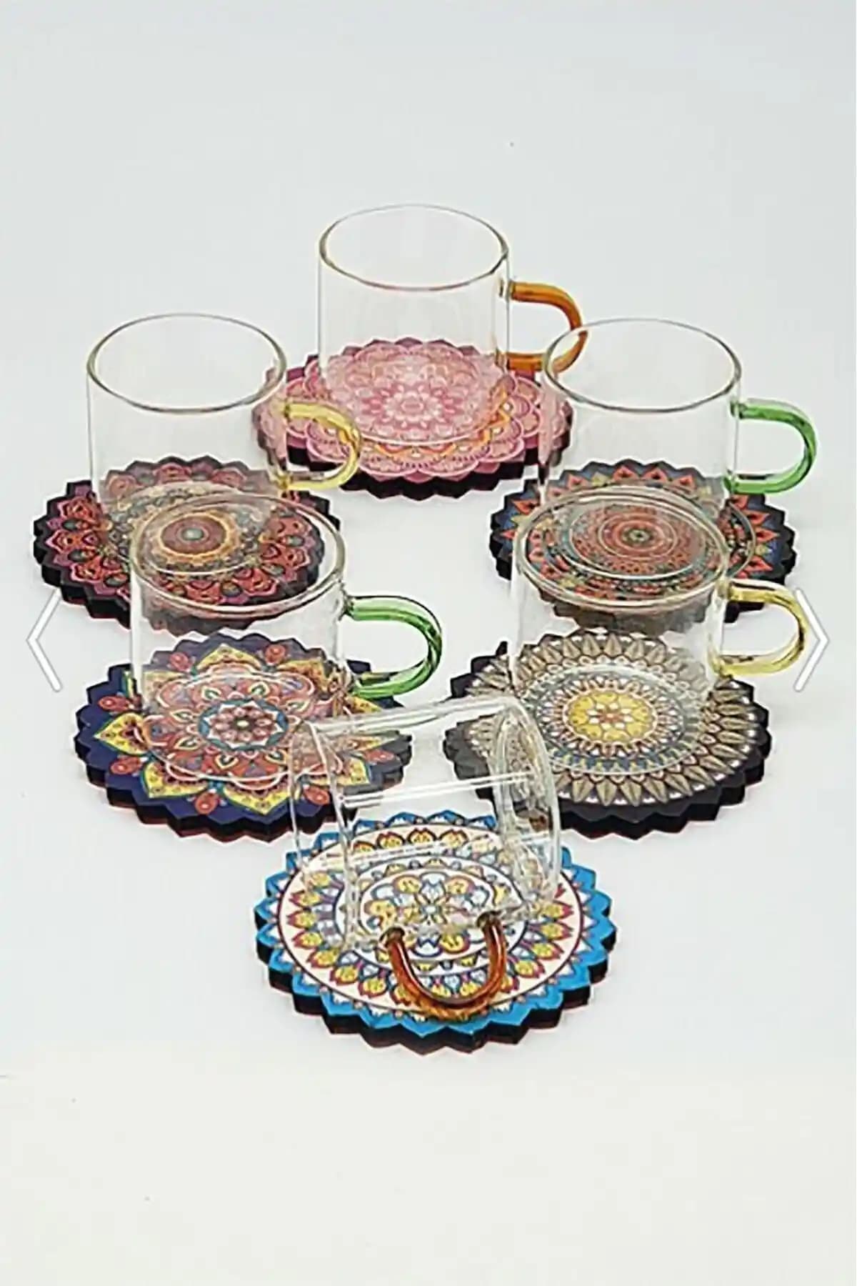 esoezo Borosilikat 6'lı Kahve Fincanı Seti ile Estetik ve Dayanıklı Kahve Keyfi