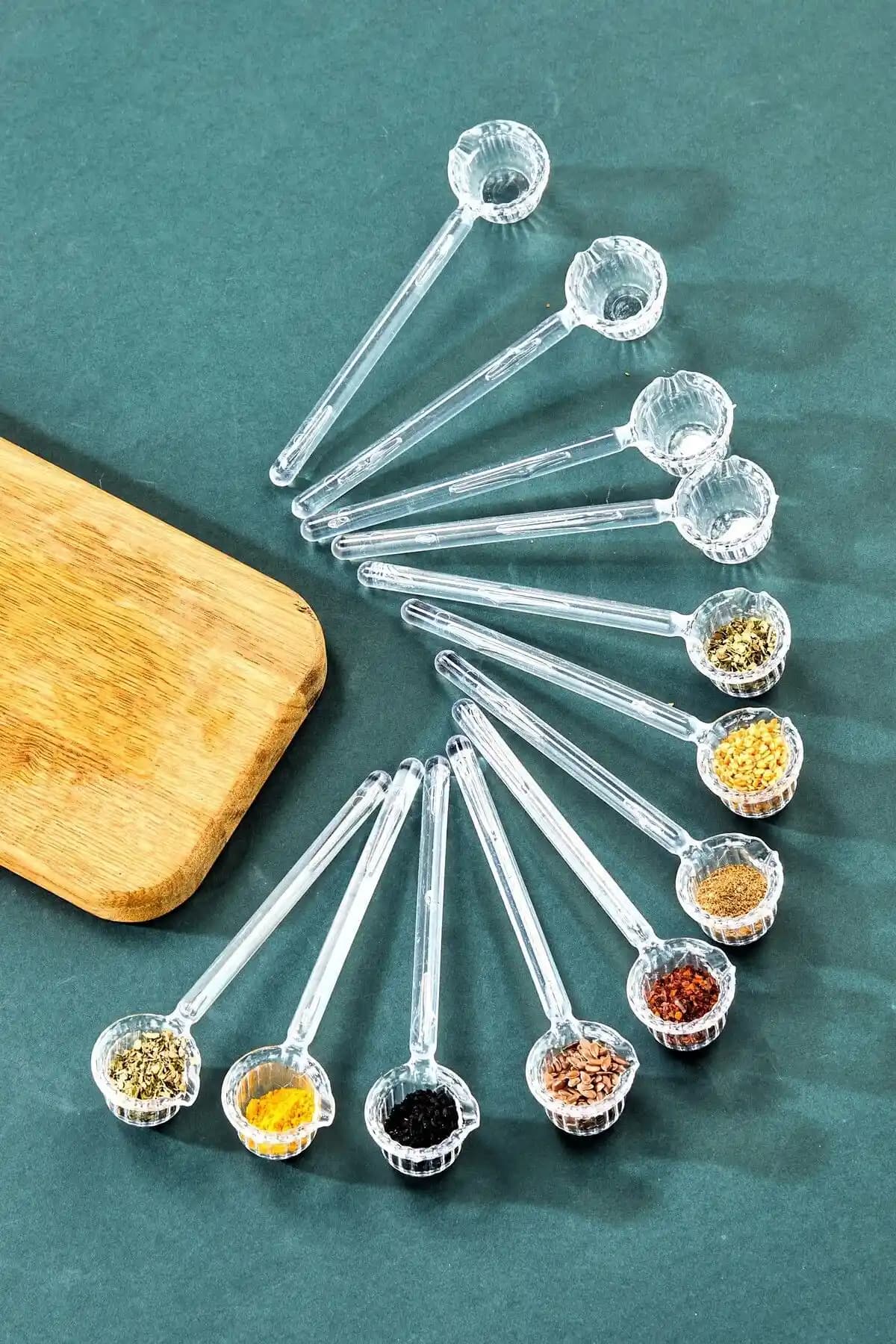 FBZhome 12'li Mika Origami Şekilli Şeker ve Kahve Kaşığı Seti - Modern ve Dayanıklı Tasarım