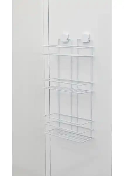 Hagen Paslanmaz Yapışkanlı Banyo Şampuanlık: Dayanıklı ve Fonksiyonel Üçlü Raf Sistemi