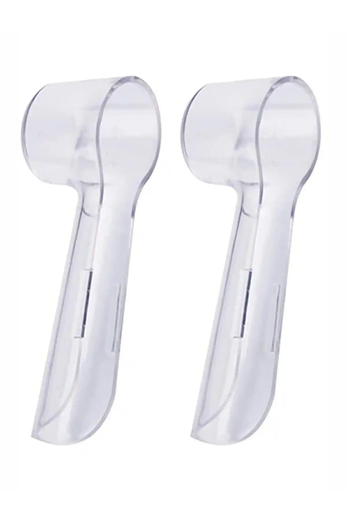 ibrush Oral-B Şarjlı ve Pilli Diş Fırçaları İçin 2 Adet Beyaz Koruyucu Kapak