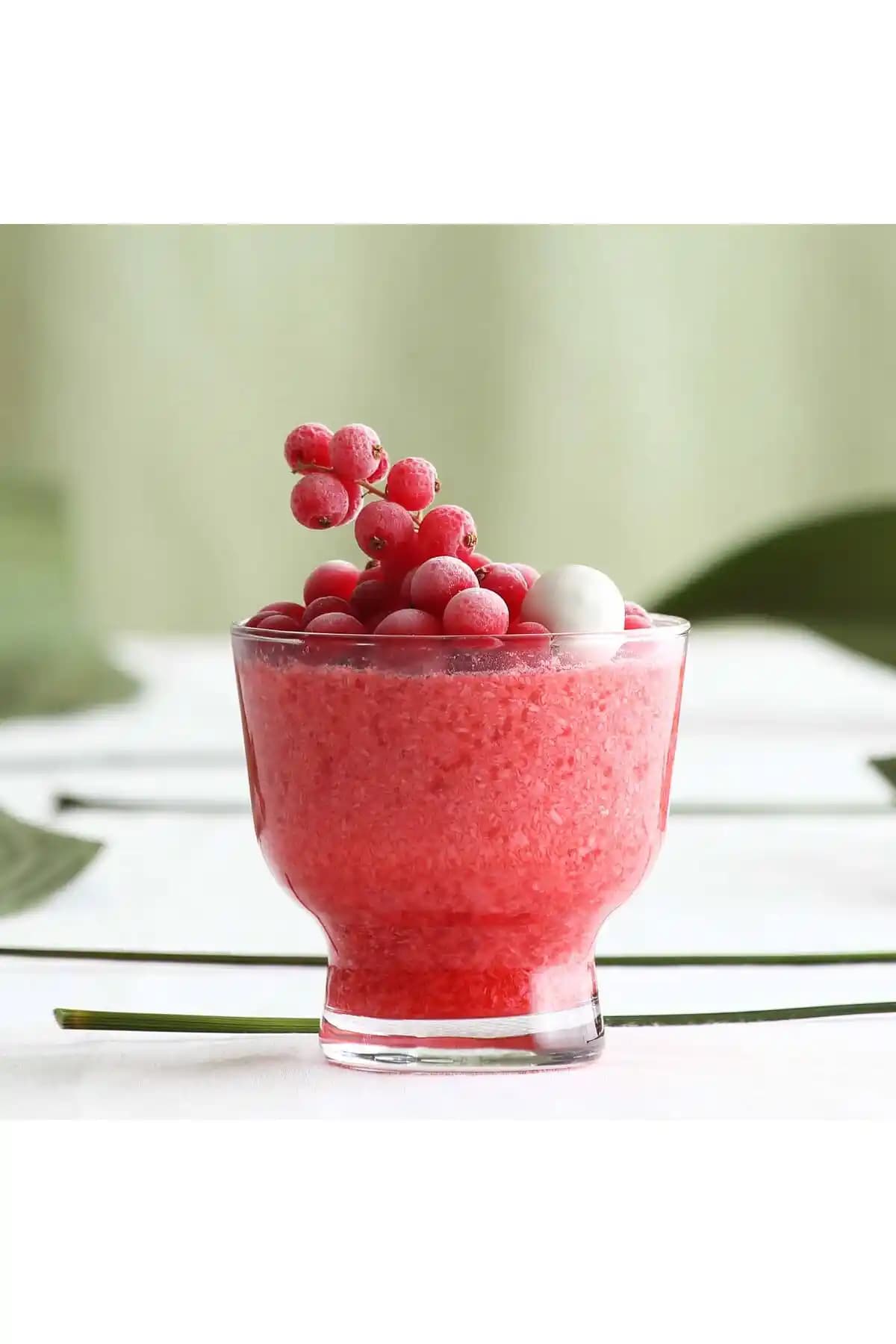 LAV Petit Cam Dondurma ve Tatlı Kasesi 6'lı Set 240 ml - Şeffaf ve Zarif Tasarım