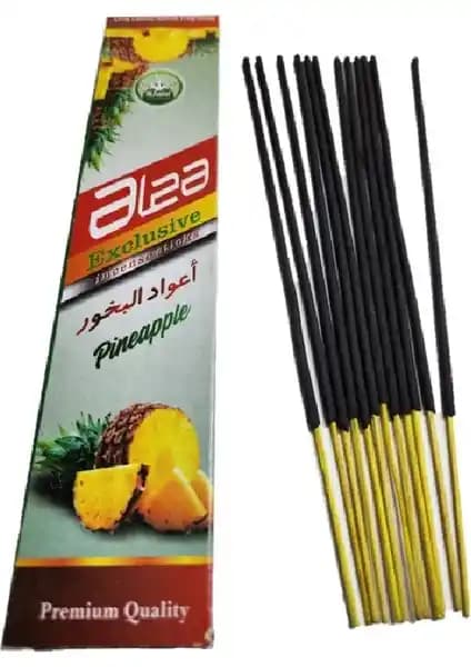 Lokman Aktar Ananas Kokulu Doğal El Yapımı Tütsü Çubuğu 12'li Paket