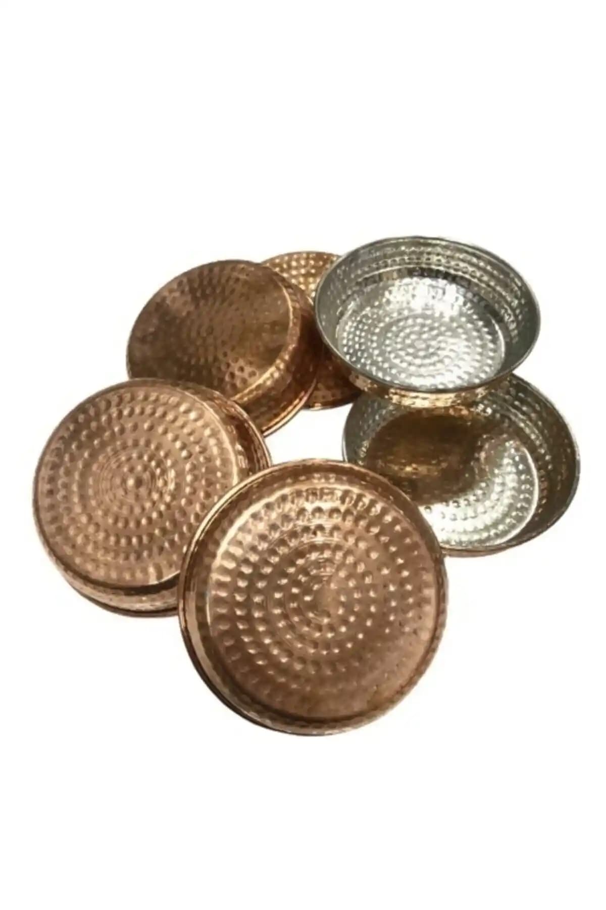 MATARMUTFAK 6'lı Bakır Çerezlik ve Sosluk Seti - Şık ve Fonksiyonel Kahvaltılık