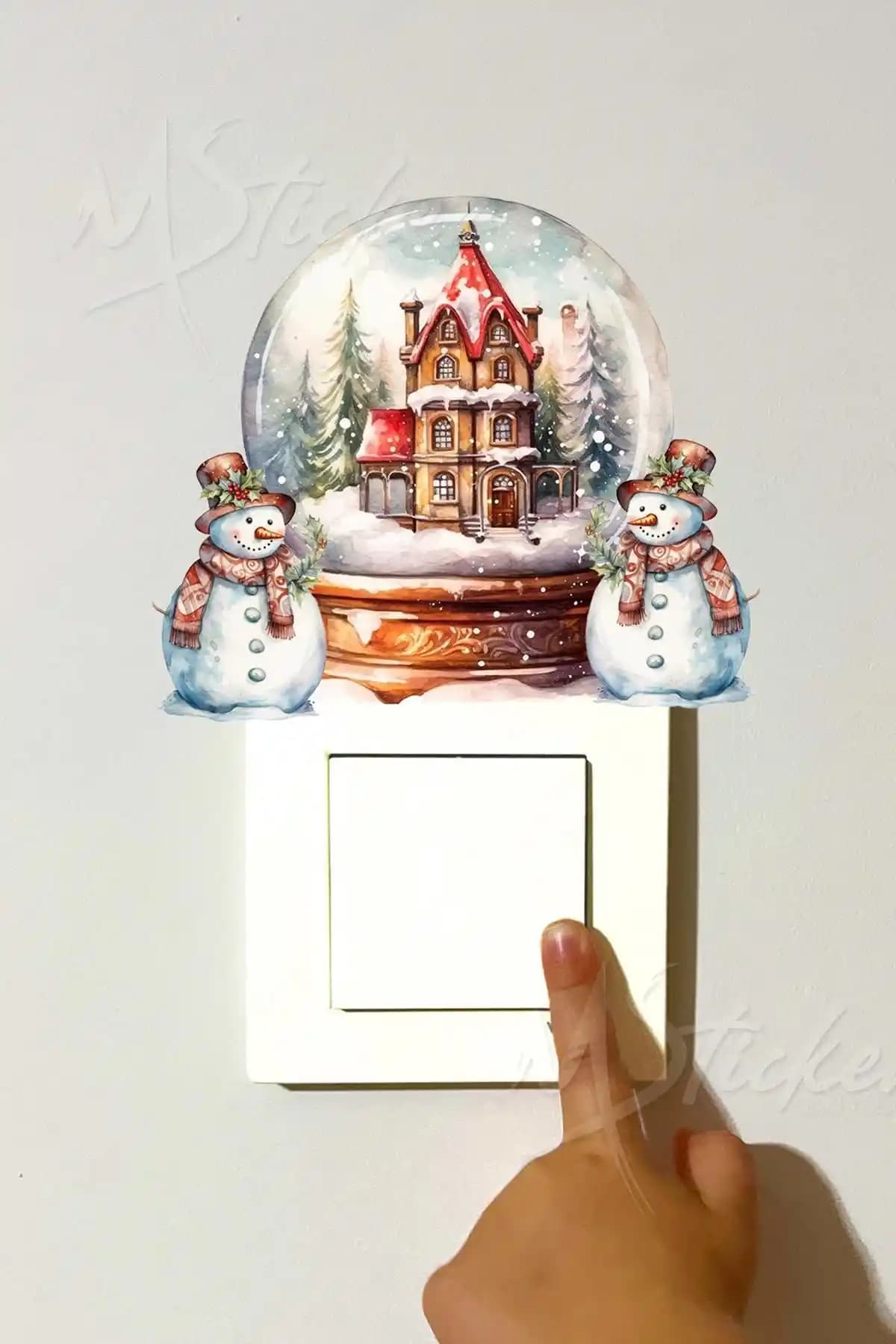 MSticker Kar Küresi: Yılbaşı ve Kış Temalı Çocuk Odası Dekorasyonunda Pratik Çözüm