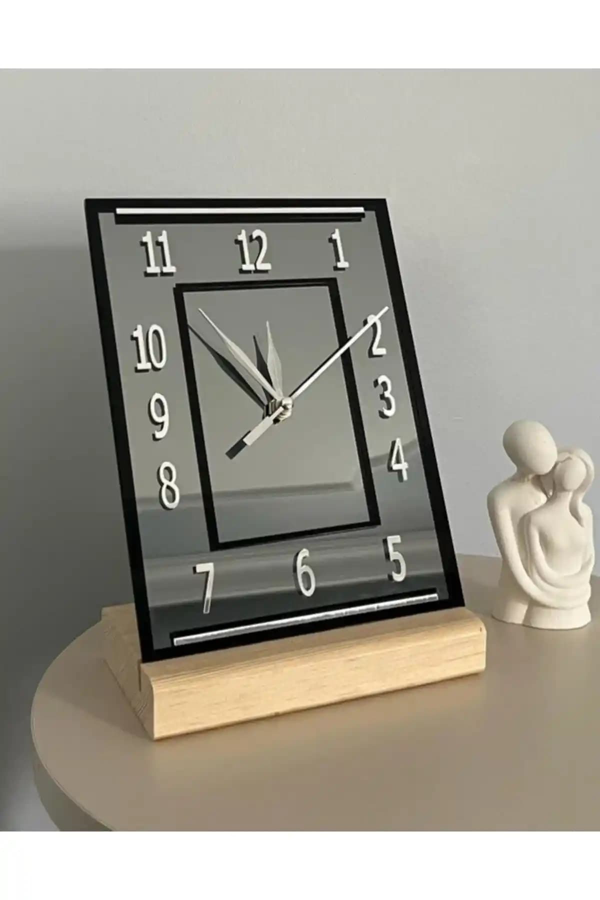 Nice Solar Gerçek Ayna Dekoratif Masa Saati ile Modern ve Şık Tasarım