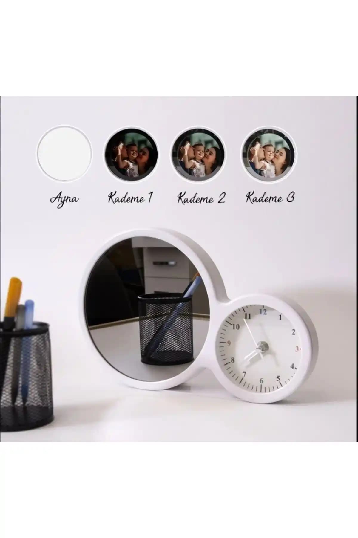 Sevilla Sihirli Saatli Led Ayna Fotoğraf Çerçevesi: Estetik ve Fonksiyonel Tasarım