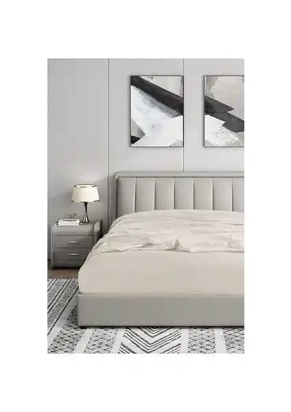 Soley %100 Doğal Pamuklu Lastikli Çift Kişilik Çarşaf 180x200 cm Konforu