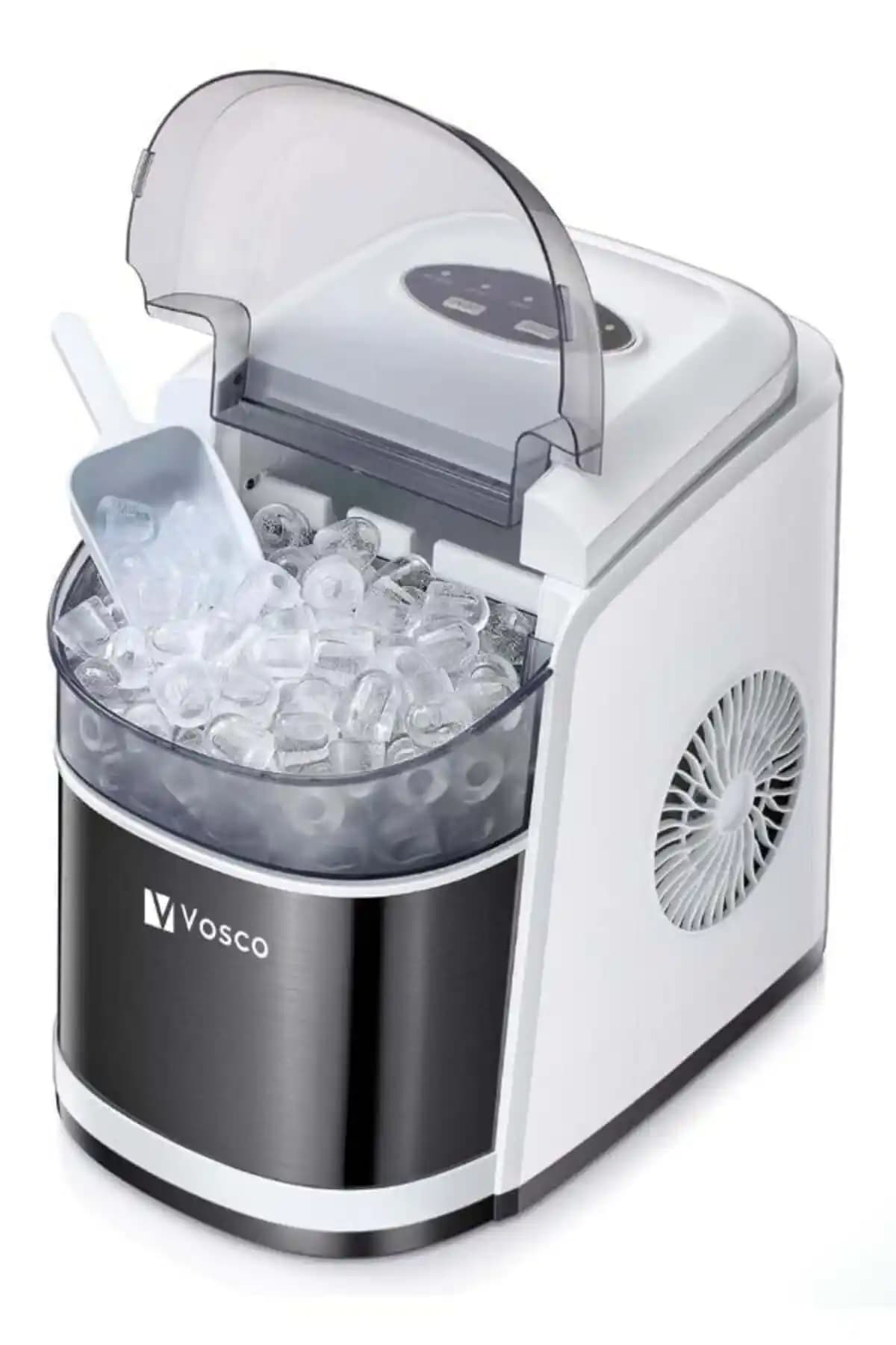 vosco Set Üstü Buz Makinesi 12 Kg Gri: Dayanıklı ve Hızlı Buz Üretim Cihazı
