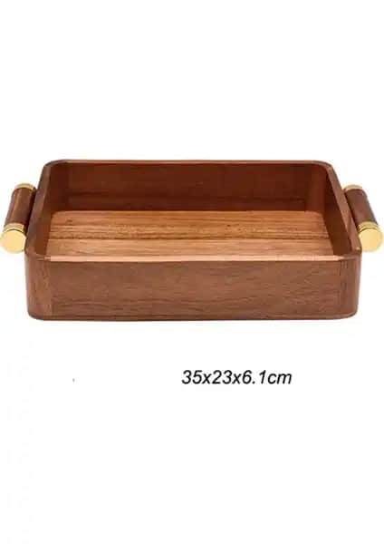 Akasya Gold Küçük Boy Tepsi: Şık ve Çok Yönlü Kullanım İçin Ideal Seçenek