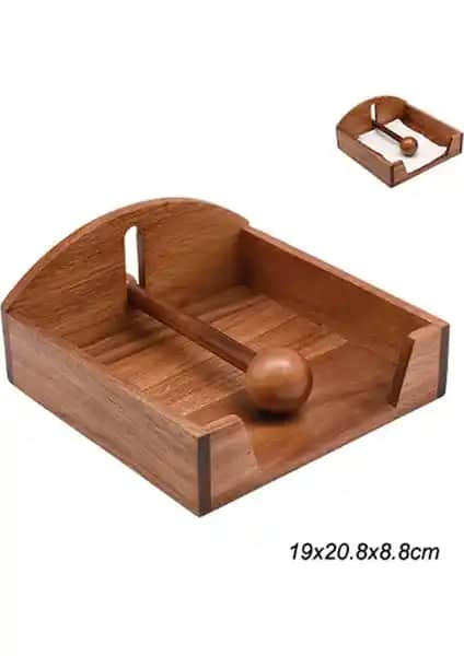 Akasya Peçetelik - Şık ve Fonksiyonel Masaüstü Aksesuarı, Dayanıklı ve Kolay Temizlenebilir