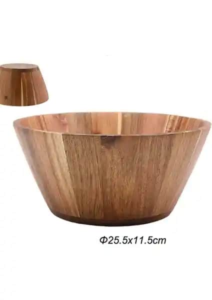 Akasya Yuvarlak Dekoratif Sunum Kasesi: Estetik ve Fonksiyonelliği Bir Arada Sunan Modern Tasarım