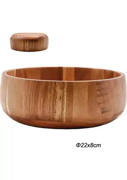 Akasya Yuvarlak Dekoratif Sunum Kasesi: Şıklık ve Fonksiyonellik Bir Arada