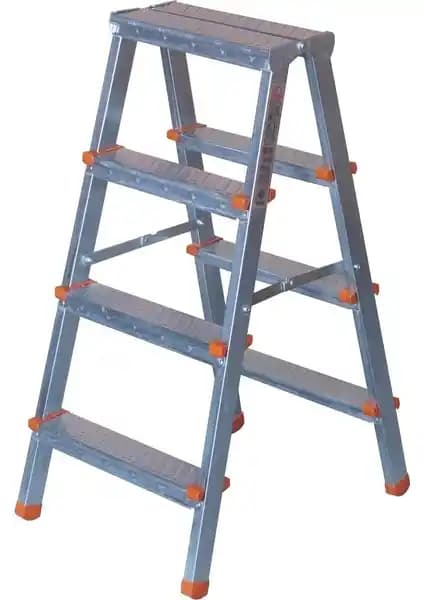 Asvera Çift Çıkışlı Galvanizli Profil Merdiven, Dayanıklı ve Güvenli Dış Mekan Kullanımı