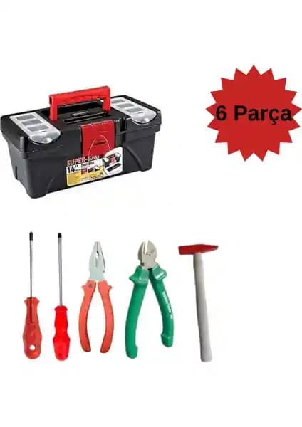 Ayın Dekor 6 Parça Takım Çantası Seti: Pratik ve Dayanıklı Tamirat Çözümü