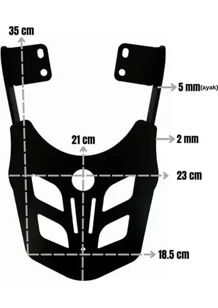 Bajaj Dominar 250 ve Pulsar Serisi İçin Dayanıklı Arka Çanta Taşıma Demiri Ürün Özellikleri