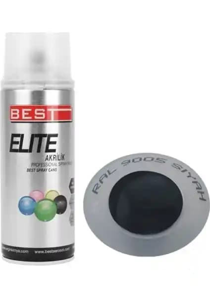 Best Elite Sprey Boya Ral 9005 Siyah 400ML Profesyonel ve Dayanıklı Boya Çözümü