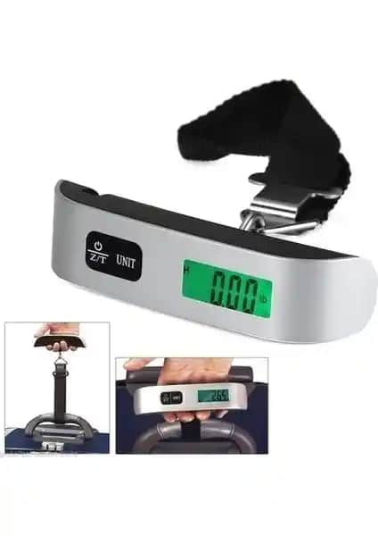 Bideben Taşınabilir El Bagaj Valiz Bavul Tartısı ile Seyahatlerde Kolay ve Hassas Ölçüm