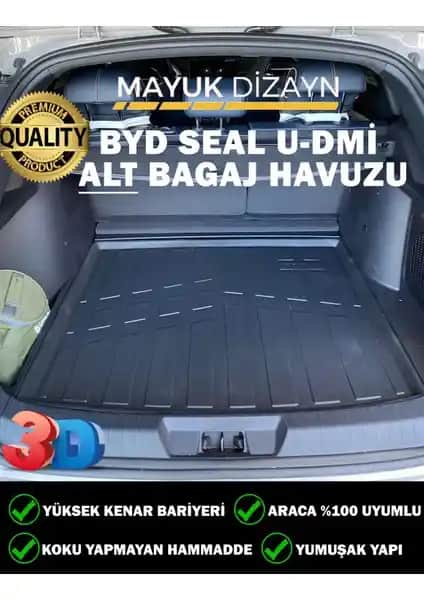 BYD Seal U DM-I 3D Alt Bagaj Havuzu - Dayanıklı ve Estetik Koruma Çözümü