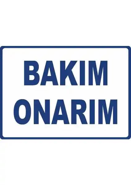 Çevre Dostu ve Dayanıklı Dijital UV Baskı Uyarı Etiketi - Bakım ve Onarım Alanları İçin