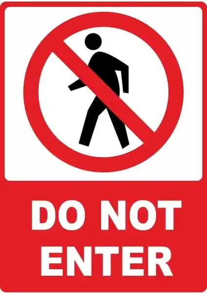 ChicArt Güvenlik ve Farkındalık İçin Dayanıklı UV Baskılı Uyarı Etiketi