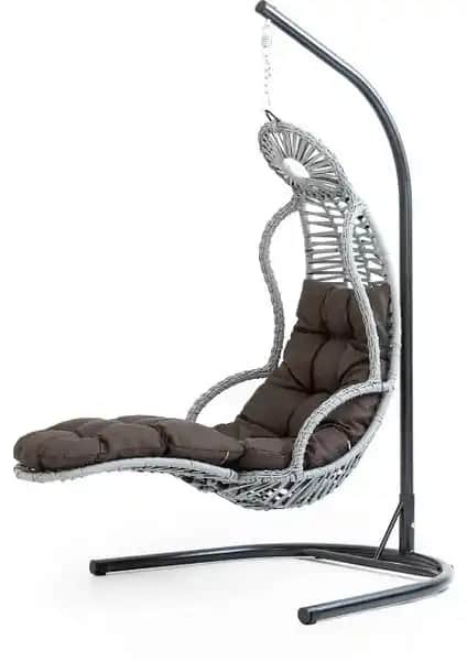 Eymense Elit Demonte Ayak Uzatmalı Rattan Salıncak: Modern ve Dayanıklı Bahçe Oturma Çözümü