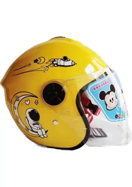 Genmaisiquanjia Çocuk Astronot Kaskı Dört Mevsim Güvenli ve Konforlu Tasarım