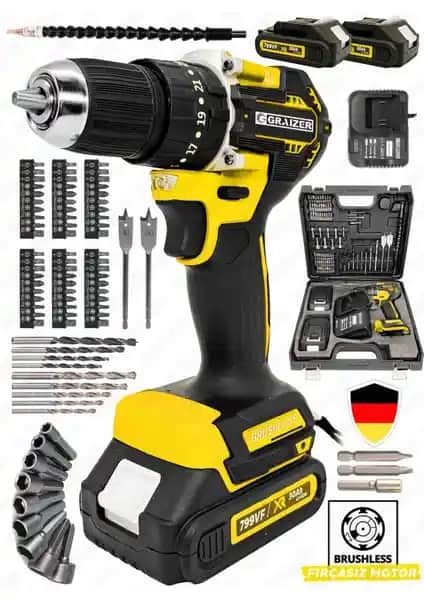 Graizer Alman 799 Vf 30 Ah: Yüksek Performanslı Şarjlı Vidalama Matkap Özellikleri