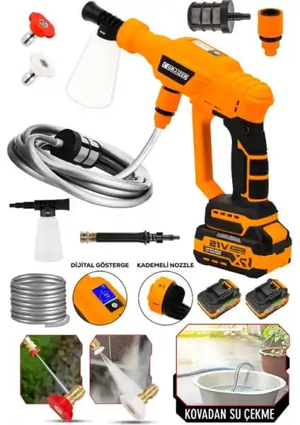 Graizer Powerforge Yüksek Basınçlı Akülü Yıkama Makinesi Temizlik ve Taşınabilirlik Özellikleri