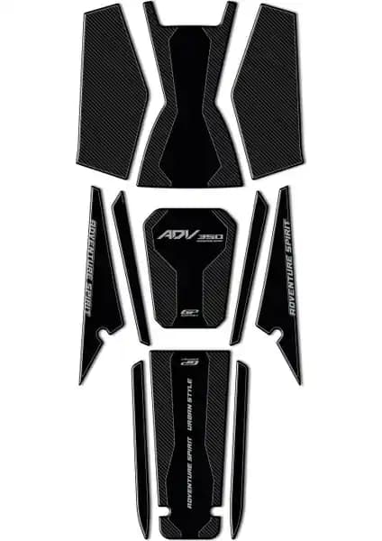 Honda ADV 350 (2023-2025) için Modern ve Dayanıklı GP Kompozit Tank Pad Seti