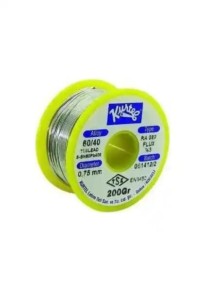 Kurtel Lehim Teli 200GR 0.75MM Kendinden Pastalı Elektronik ve Tamir Uygulamaları