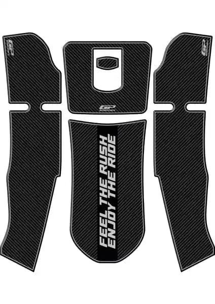 Kymco Xciting S 400 2021-2022 İçin GP Kompozit Karbon Tank Pad'i Çizilmelere Karşı Koruyan Stil ve Dayanıklılık